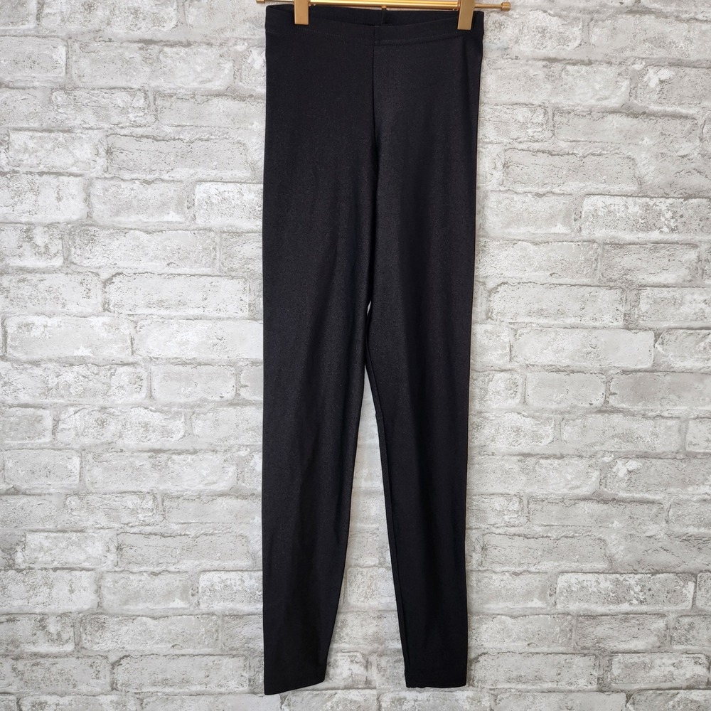 American Apparel Black High Waist Leggings Y2K Streetwear XS